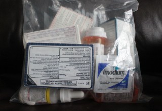 my collection of expired medicine ready to be disposed