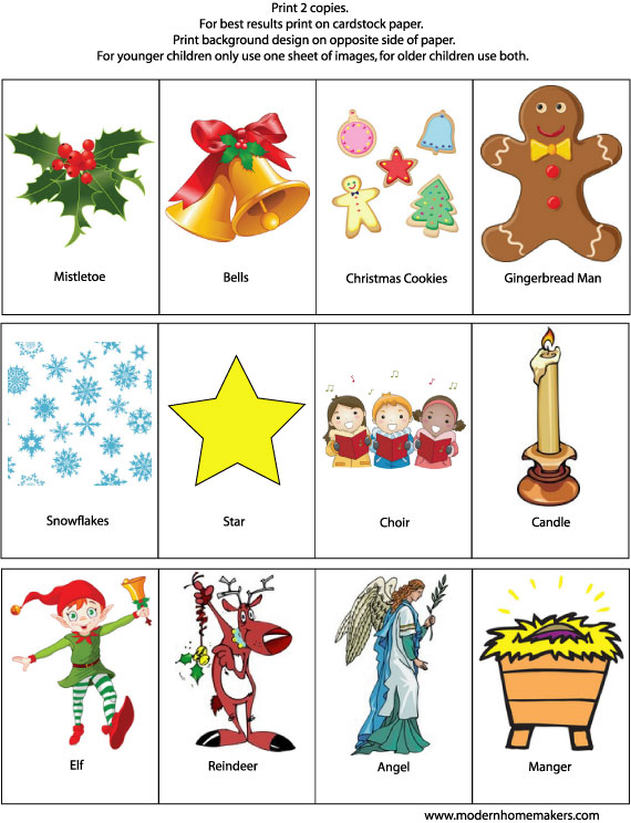 Christmas Memory Game Modern Homemakers