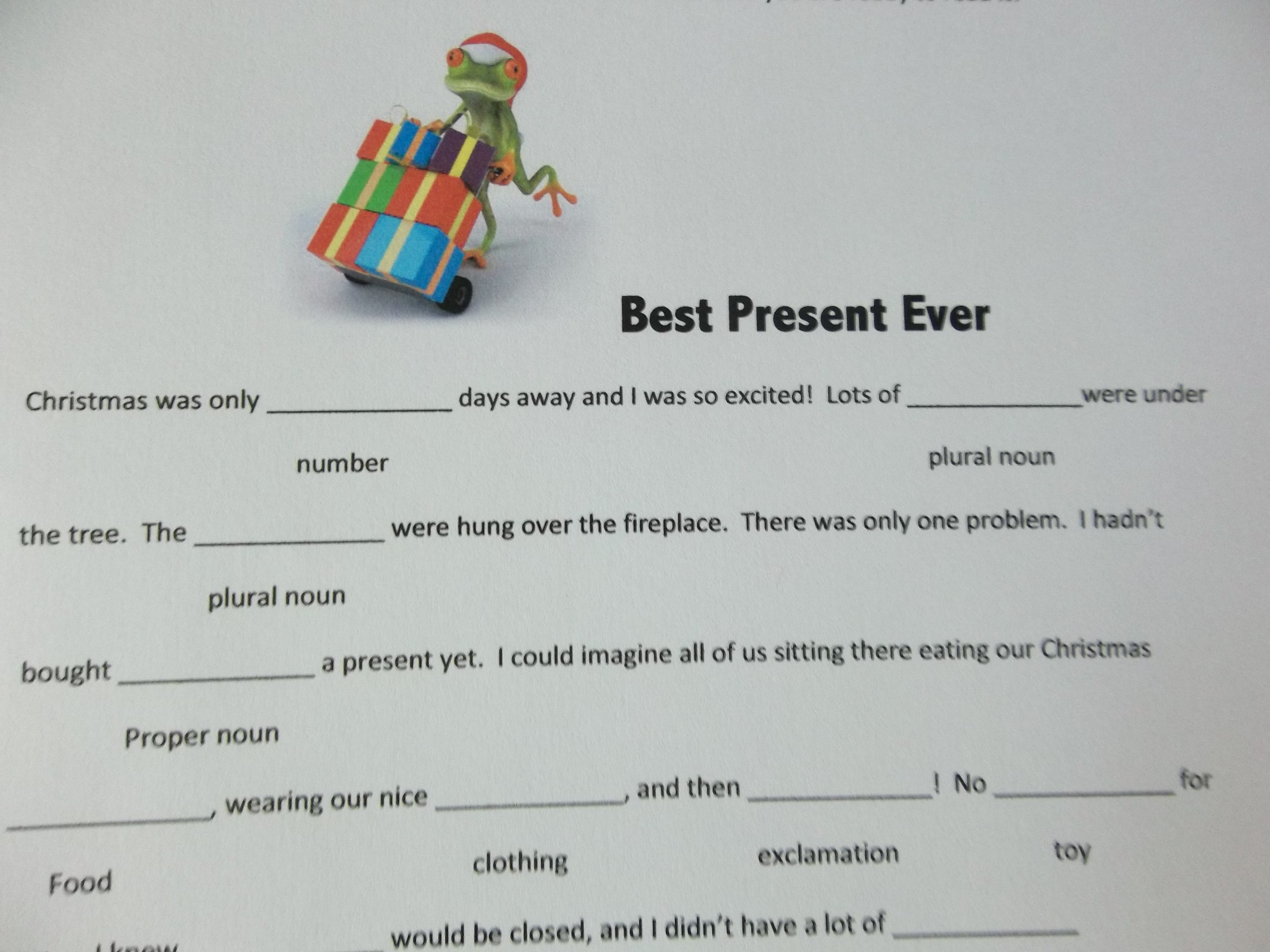 christmas mad libs for adults