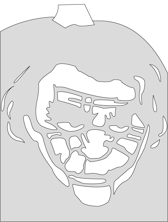 joker pumpkin stencil