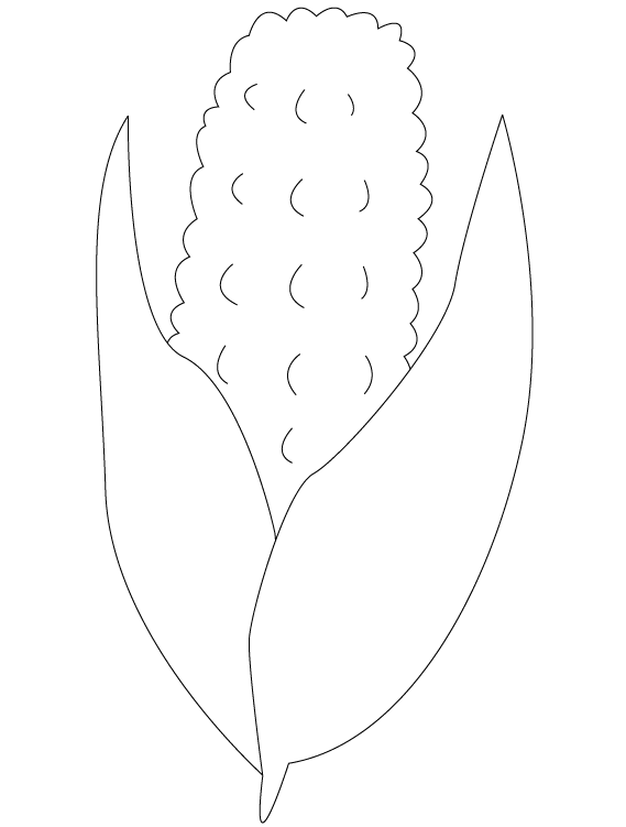 preschool thanksgiving coloring pages corn - photo #13