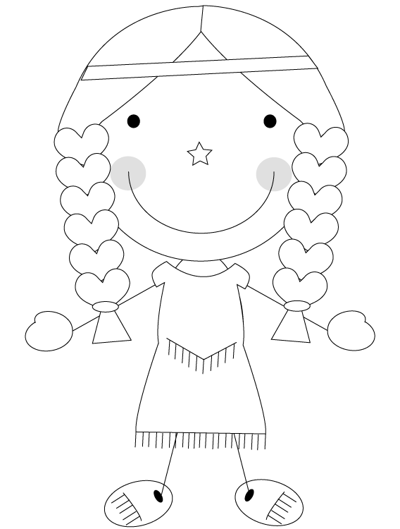 thanksgiving indian coloring pages printable - photo #33